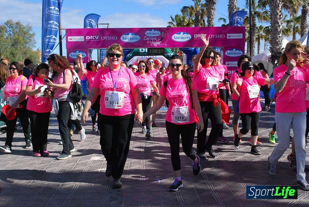 Carrera de la Mujer Valencia 2016: meta (de 01:32 a 01:41)