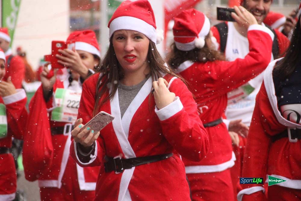 Carrera Papa Noel entrada en meta