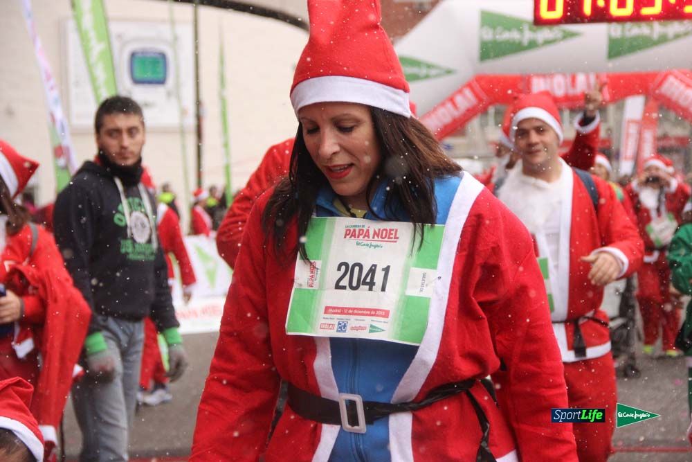 Carrera Papa Noel entrada en meta