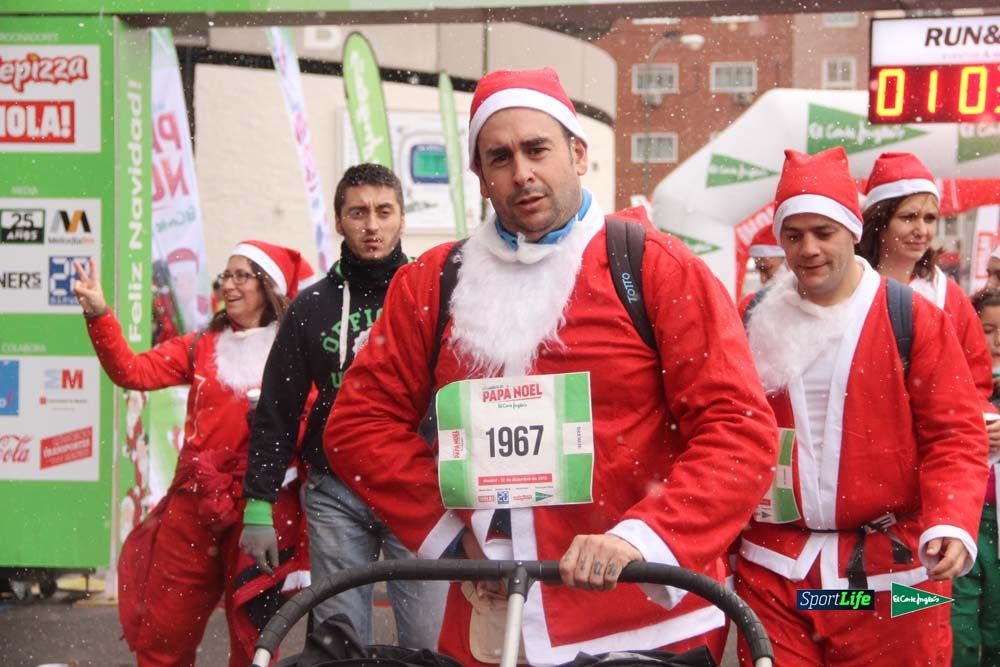 Carrera Papa Noel entrada en meta