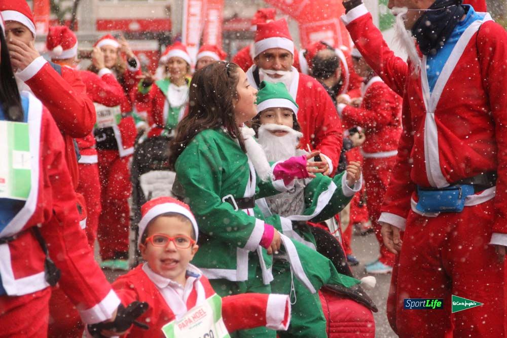 Carrera Papa Noel entrada en meta