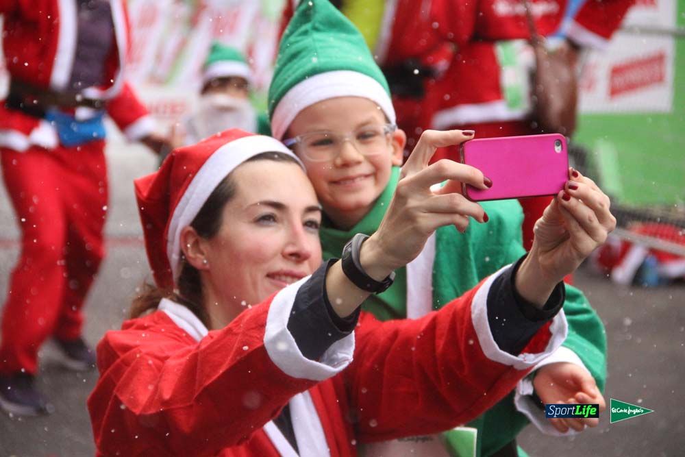 Carrera Papa Noel entrada en meta