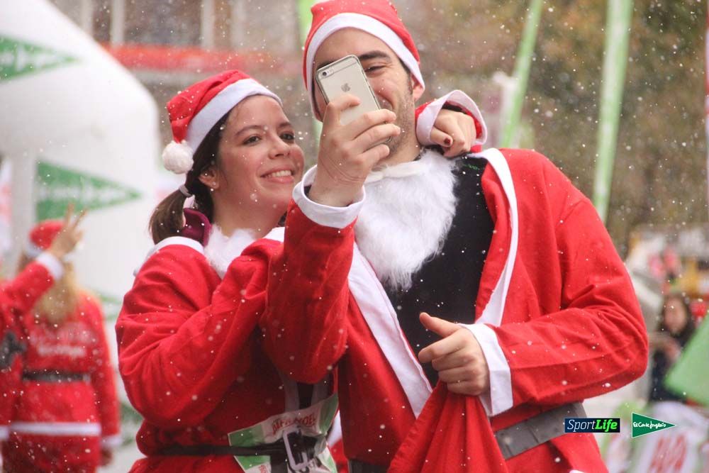 Carrera Papa Noel entrada en meta