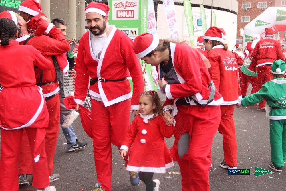 Carrera Papa Noel entrada en meta
