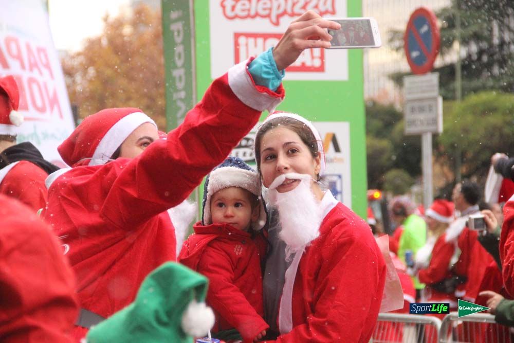 Carrera Papa Noel entrada en meta