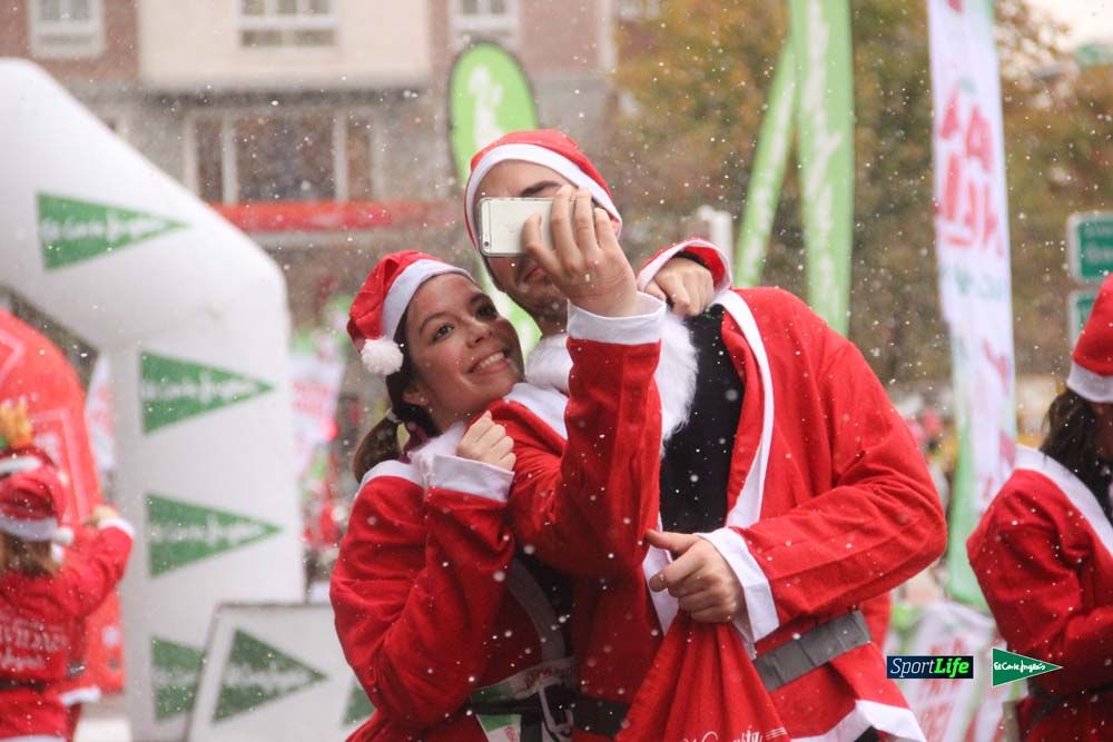 Carrera Papa Noel entrada en meta