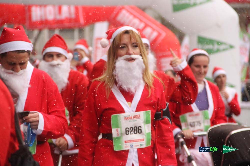 Carrera Papa Noel entrada en meta