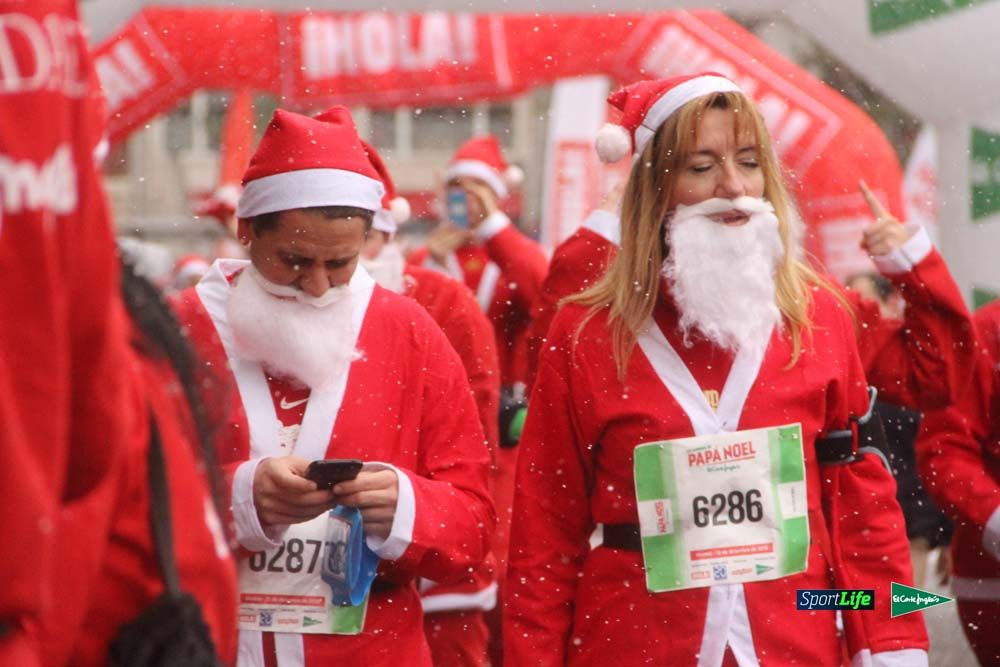 Carrera Papa Noel entrada en meta