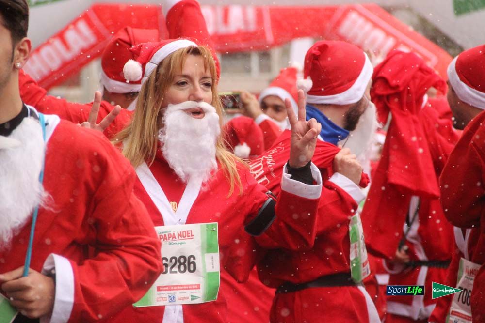 Carrera Papa Noel entrada en meta