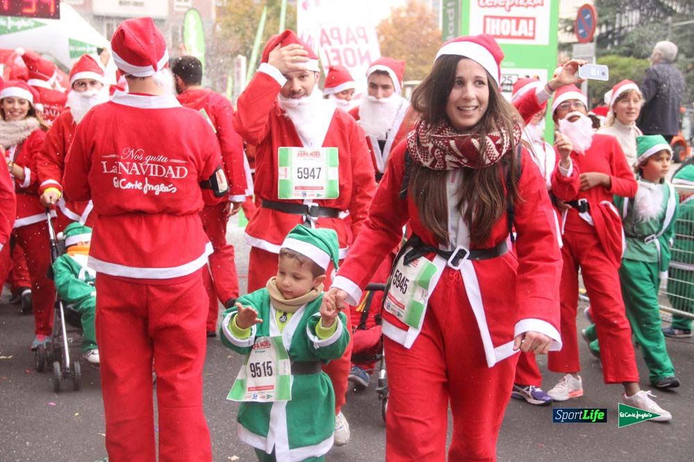 Carrera Papa Noel entrada en meta