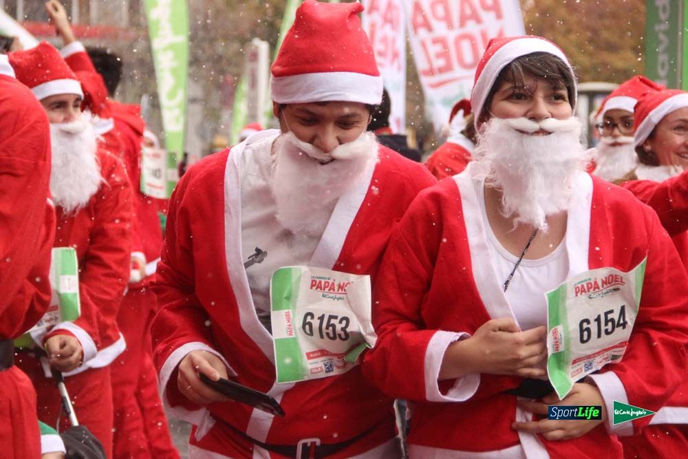 Carrera Papa Noel entrada en meta