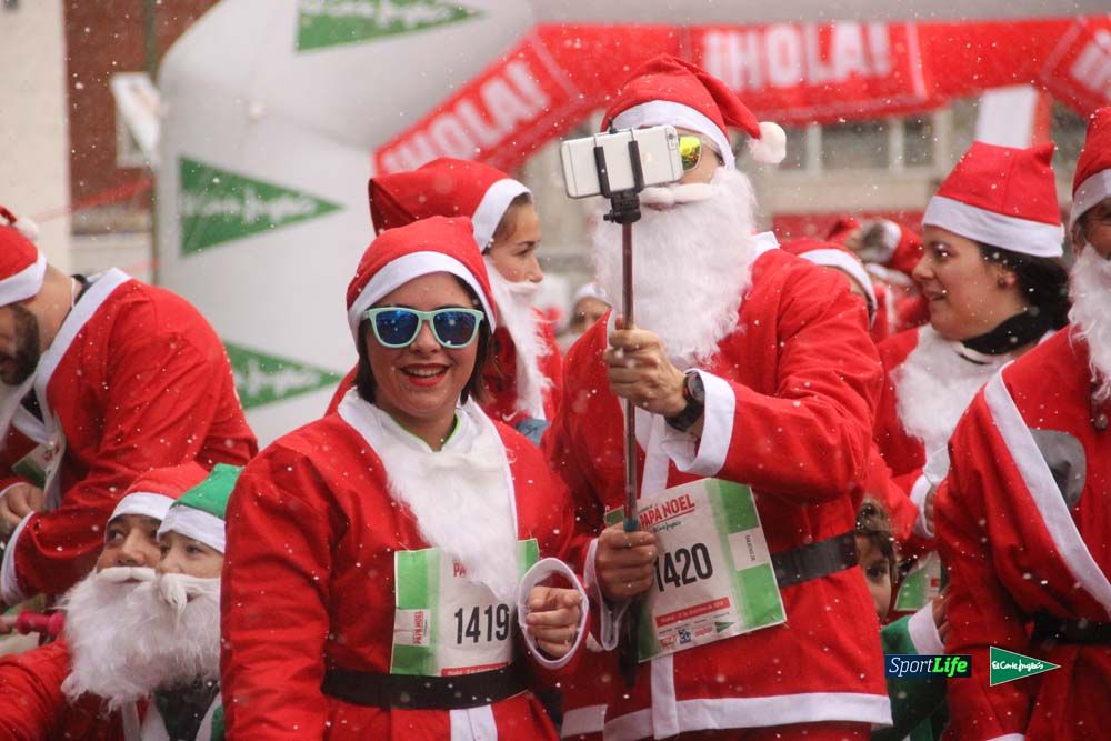 Carrera Papa Noel entrada en meta