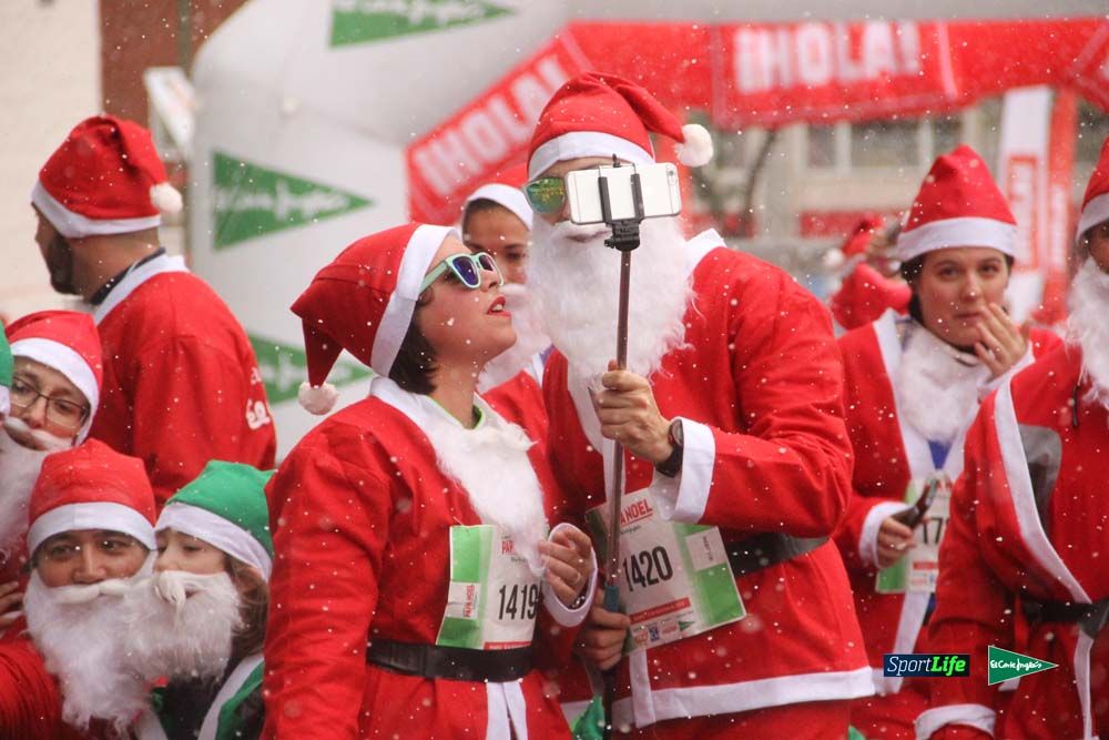 Carrera Papa Noel entrada en meta