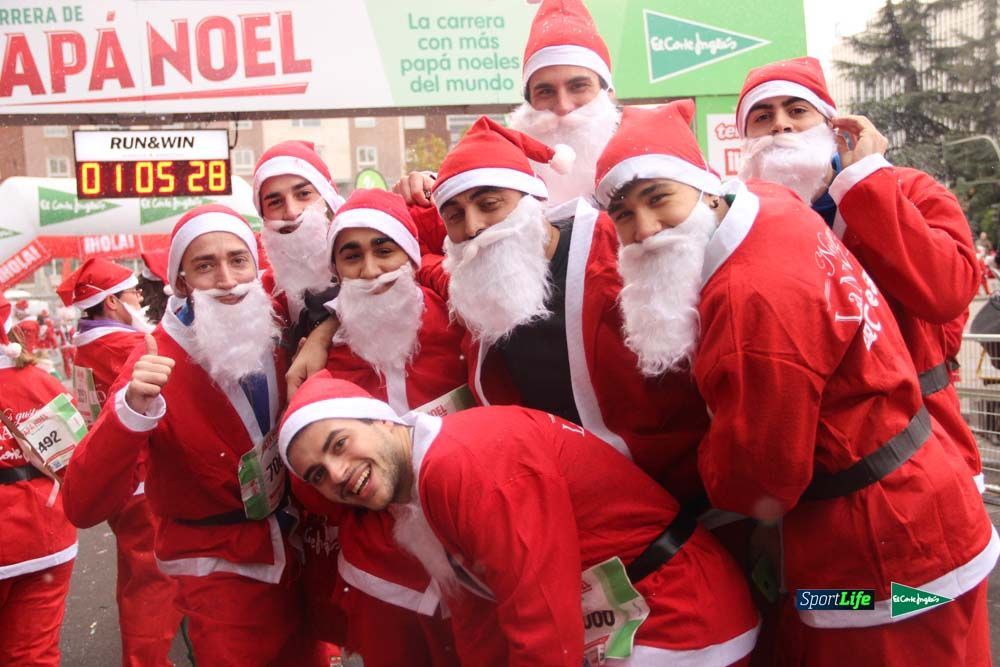 Carrera Papa Noel entrada en meta