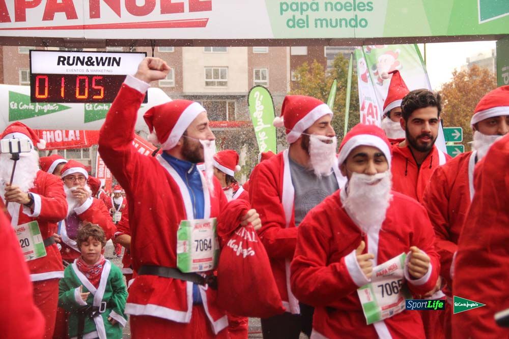 Carrera Papa Noel entrada en meta