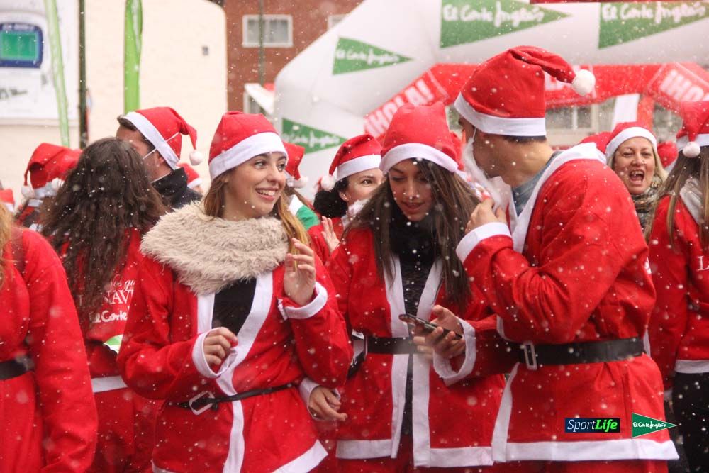 Carrera Papa Noel entrada en meta