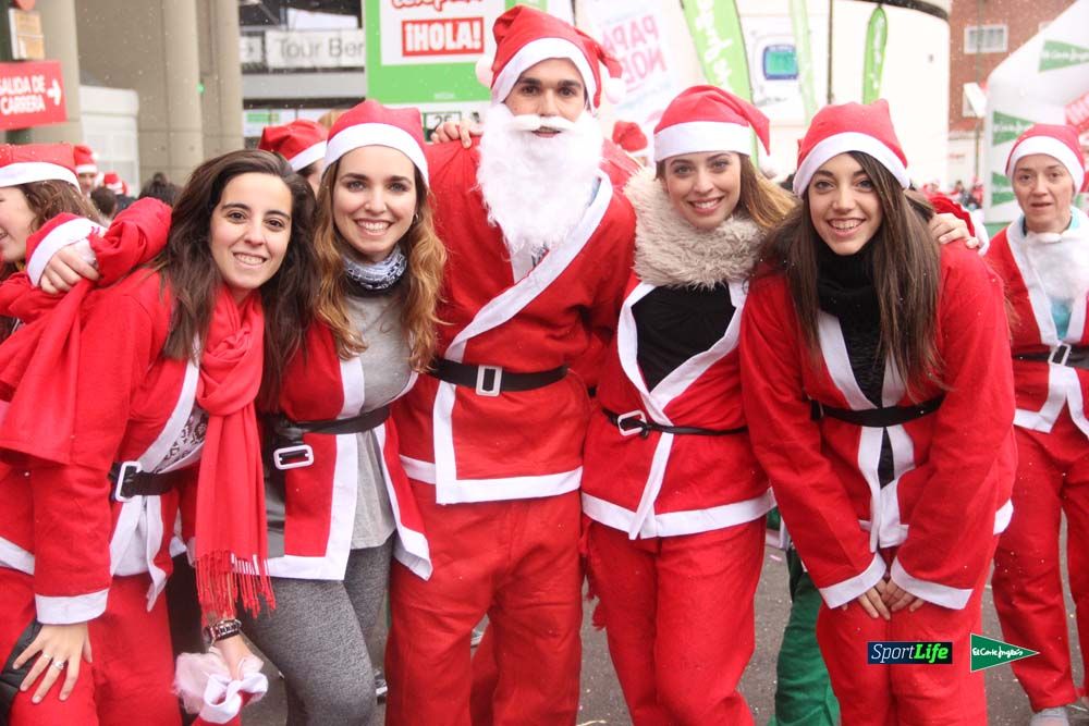 Carrera Papa Noel entrada en meta