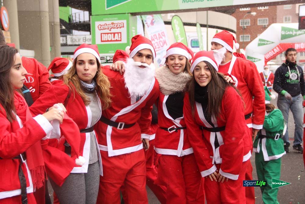 Carrera Papa Noel entrada en meta