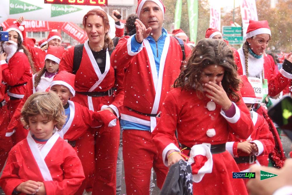 Carrera Papa Noel entrada en meta