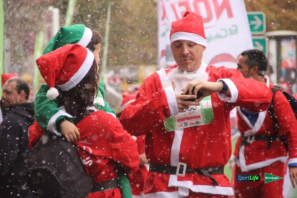 Carrera Papa Noel entrada en meta