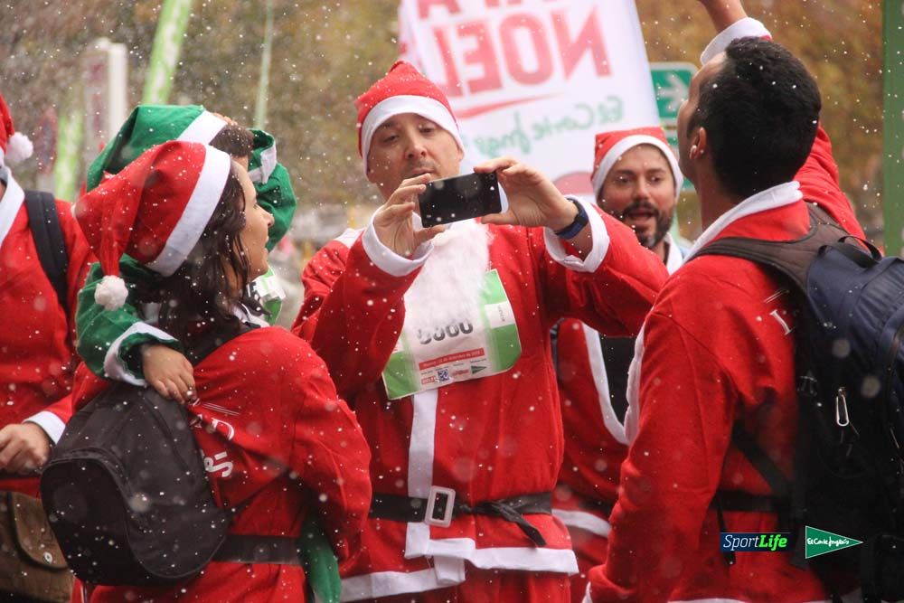 Carrera Papa Noel entrada en meta