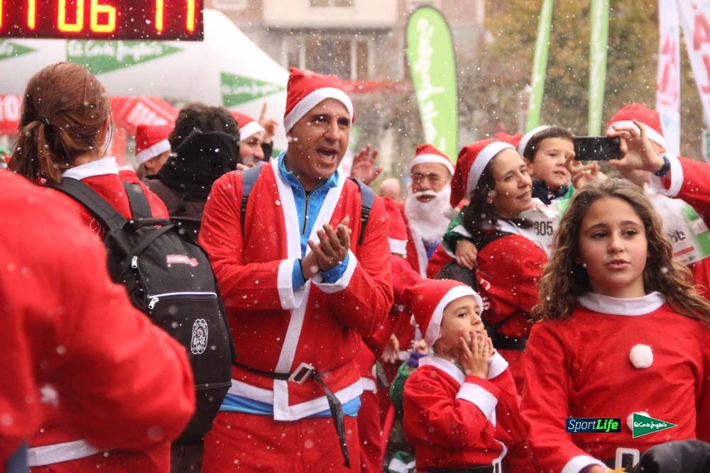 Carrera Papa Noel entrada en meta