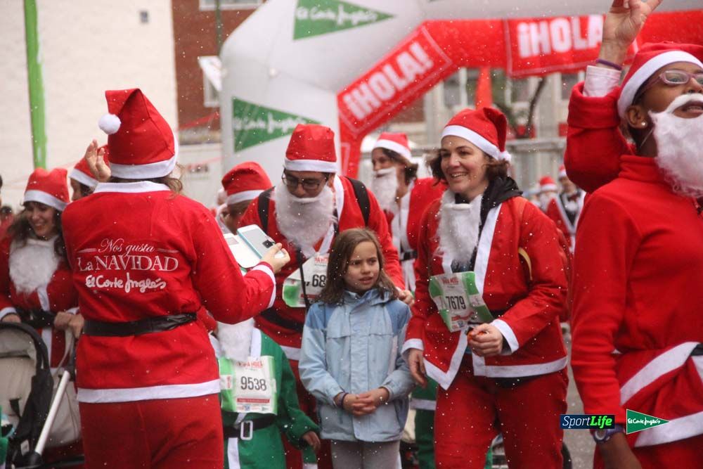 Carrera Papa Noel entrada en meta