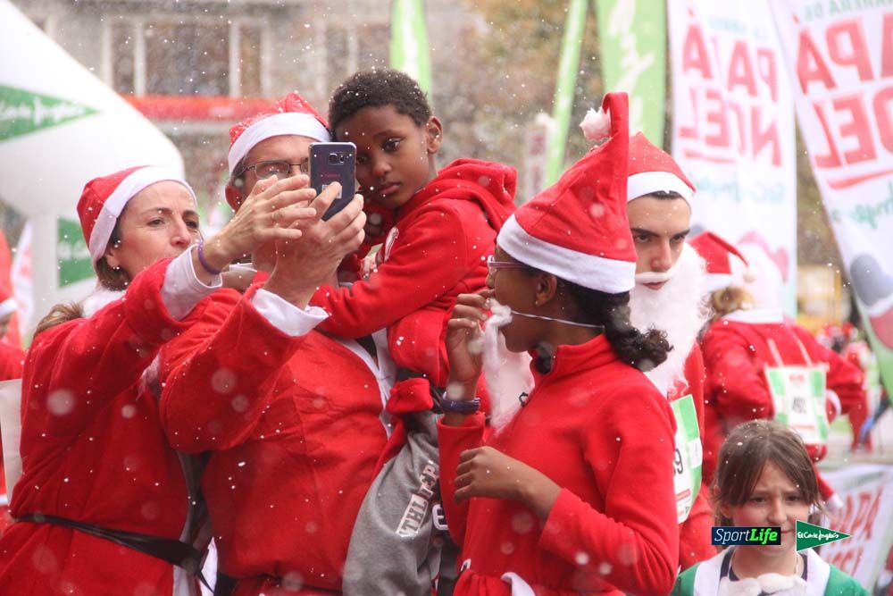Carrera Papa Noel entrada en meta