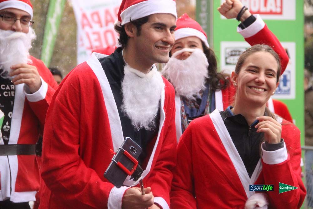 Carrera Papa Noel entrada en meta