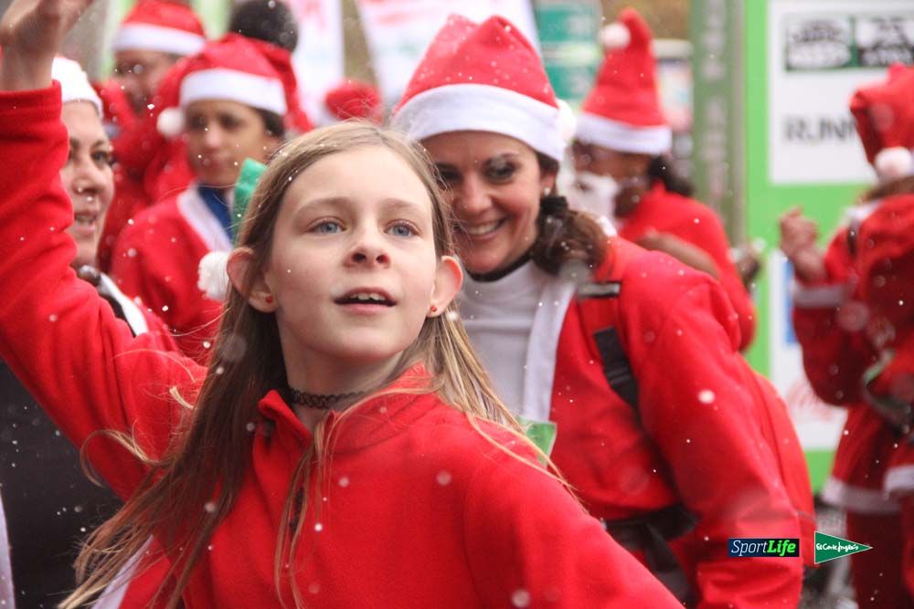 Carrera Papa Noel entrada en meta