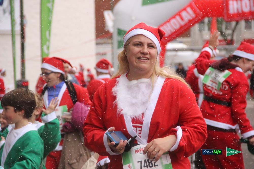Carrera Papa Noel entrada en meta
