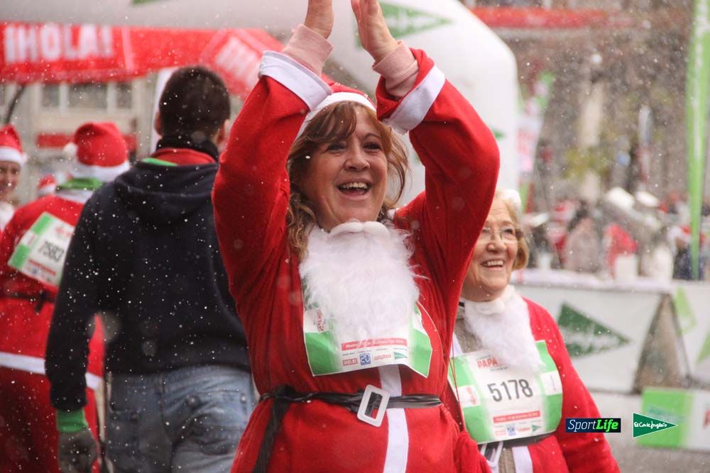 Carrera Papa Noel entrada en meta