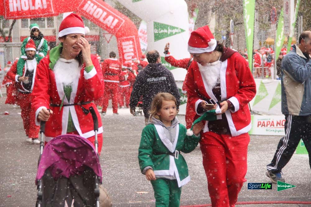 Carrera Papa Noel entrada en meta