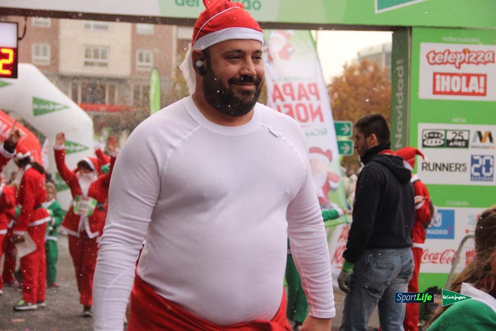Carrera Papa Noel entrada en meta