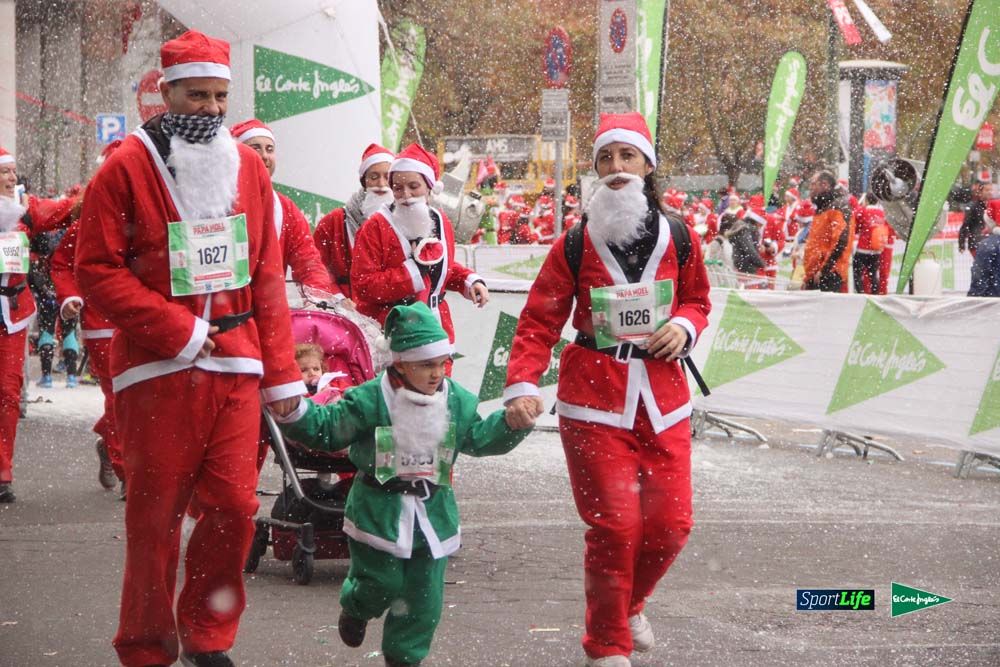 Carrera Papa Noel entrada en meta