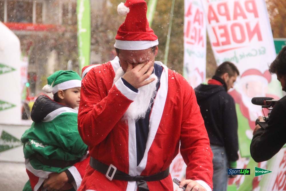 Carrera Papa Noel entrada en meta
