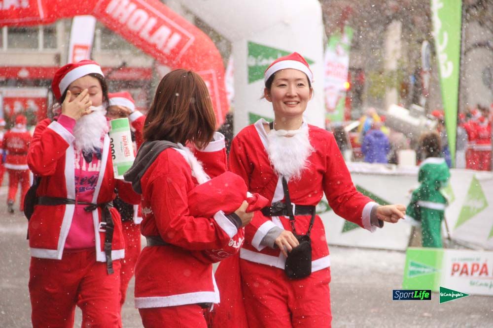 Carrera Papa Noel entrada en meta