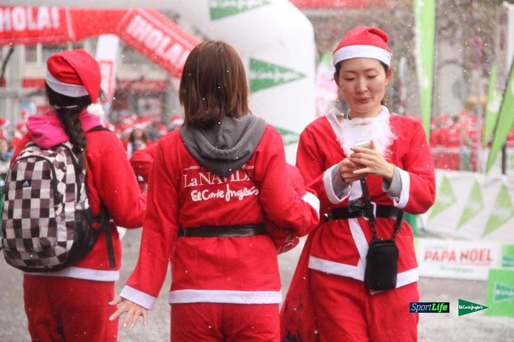 Carrera Papa Noel entrada en meta