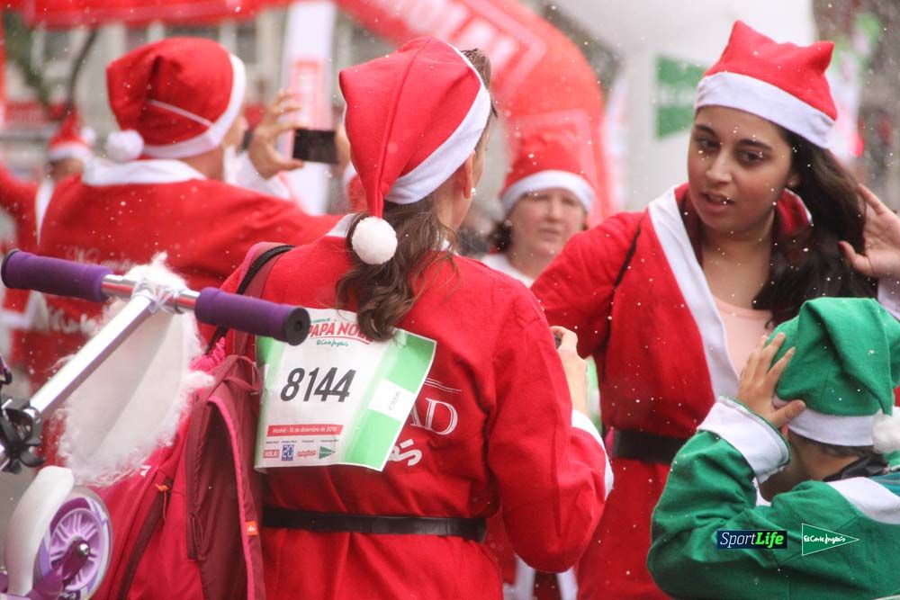 Carrera Papa Noel entrada en meta