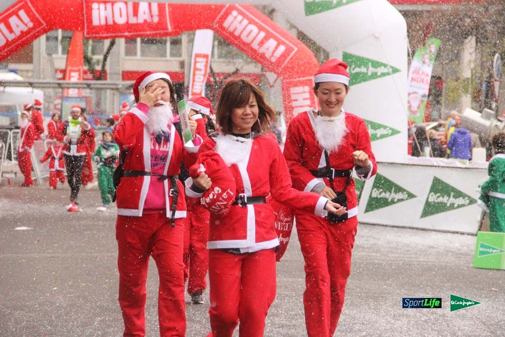 Carrera Papa Noel entrada en meta
