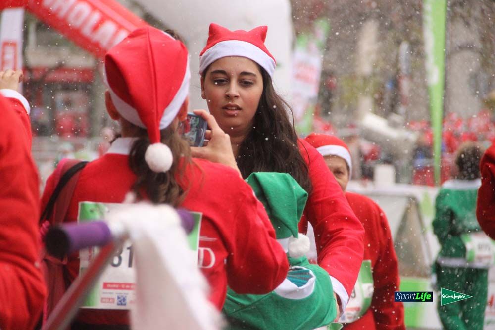 Carrera Papa Noel entrada en meta