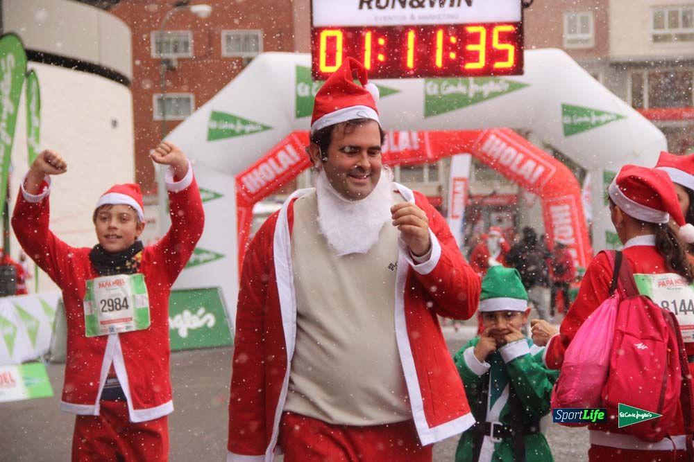 Carrera Papa Noel entrada en meta