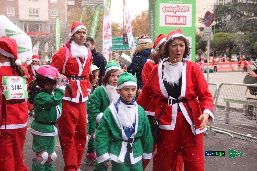 Carrera Papa Noel entrada en meta