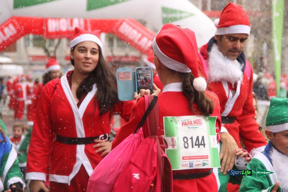 Carrera Papa Noel entrada en meta