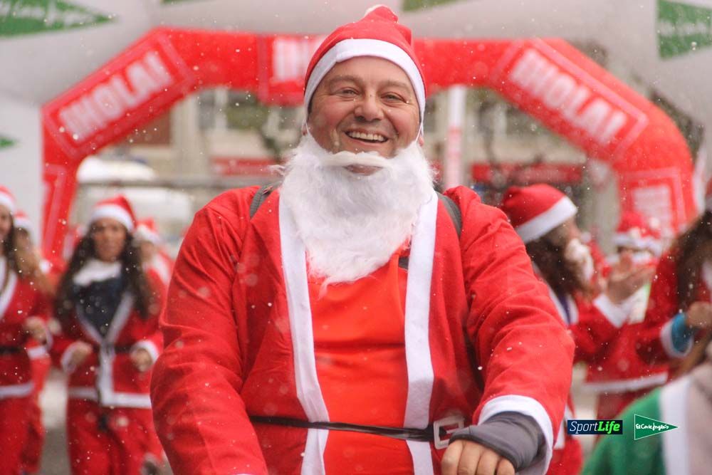 Carrera Papa Noel entrada en meta