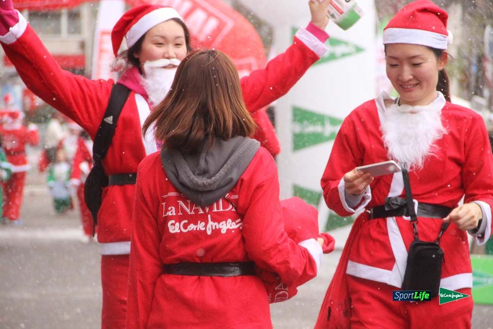 Carrera Papa Noel entrada en meta
