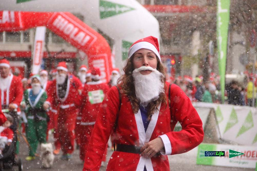 Carrera Papa Noel entrada en meta