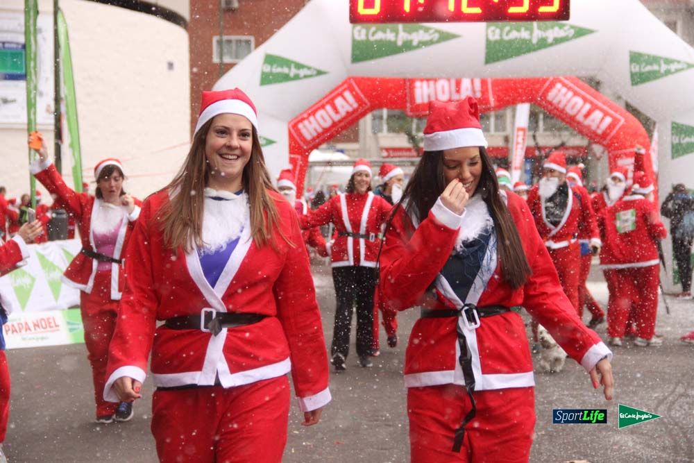 Carrera Papa Noel entrada en meta