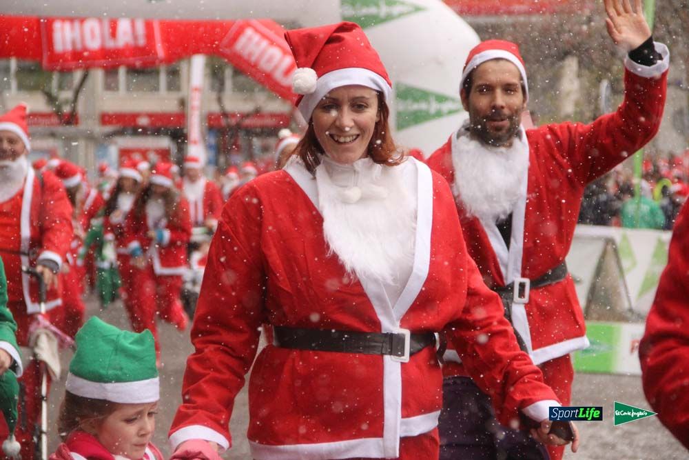 Carrera Papa Noel entrada en meta
