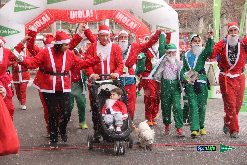 Carrera Papa Noel entrada en meta